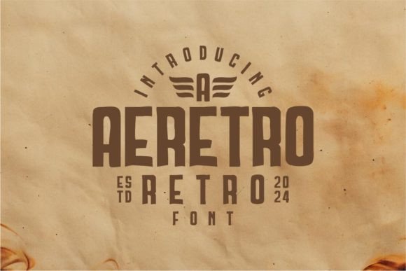 Aeretro: A Modern Display Font for Digital Creativity