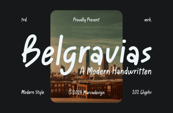 Belgravias Font for Handmade Creations