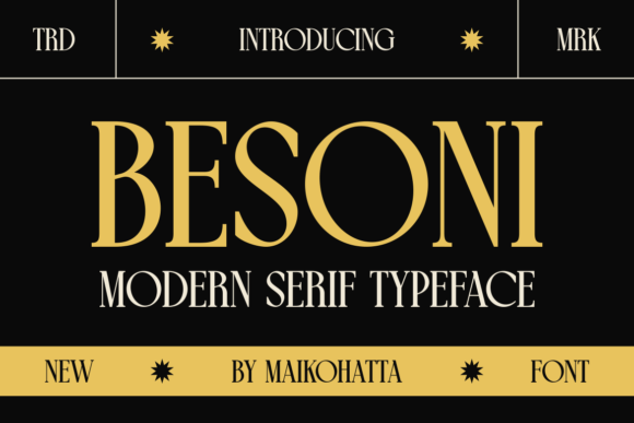 Besoni: A Serif Font That Elevates Branding Projects