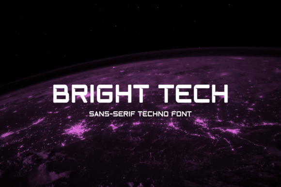 Bright Tech Font for Modern Digital Design