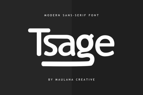 Bring Bold Style to Your Crafts with the Tsage Typeface