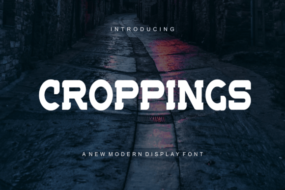 Croppings: A Modern Serif Font for Editorial Projects