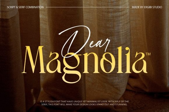 Dear Magnolia: A Serif Font for Handmade Creations