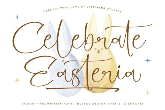 Discover the Elegance of Celebrate Easteria Font