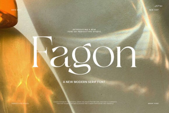 Fagon: A Modern Serif Font for Editorial Elegance