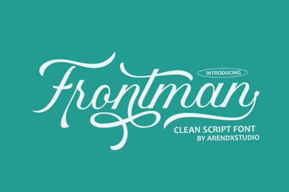 Frontman: A Modern Script Font for Editorial Design