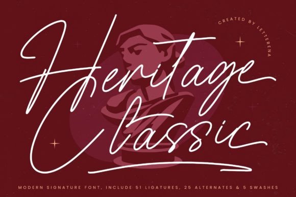 Heritage Classic: A Modern Script Font for Web Design