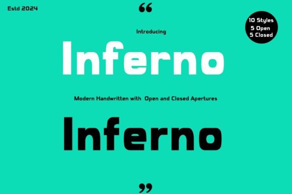 Inferno Family: A Modern Sans Serif Typeface for Editorial Design
