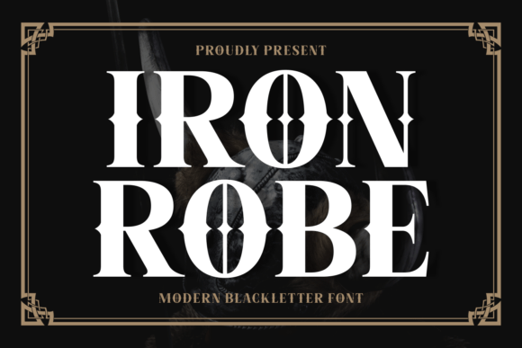 Iron Robe Font for Handmade Projects