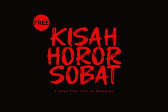 Kisah Horor Sobat Font for Web Design