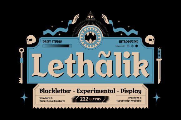 Lethalik: A Gothic-Inspired Font for Bold Branding