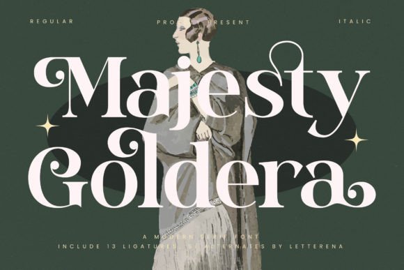 Majesty Goldera: A Serif Font for Modern Editorial Design