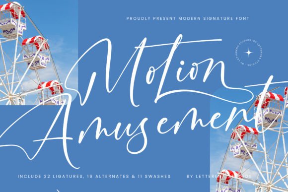 Motion Amusement Font Review for Campaign Design