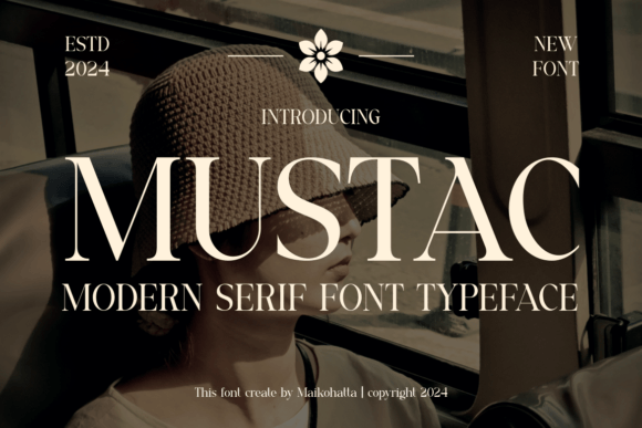Mustac: A Modern Serif Typeface for Editorial Design