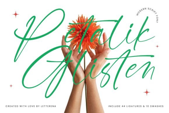 Petalik Glisten: A Modern Script Font for Branding Projects