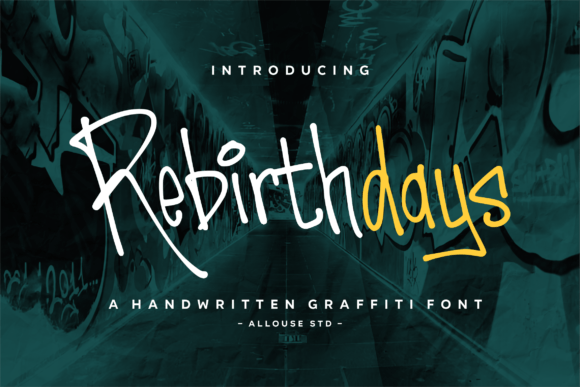 Rebirthdays Font for Handmade Projects