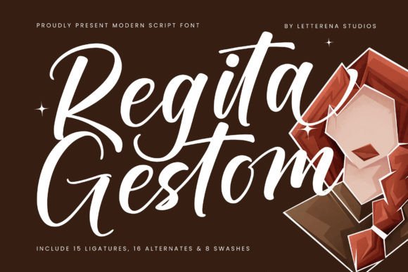 Regita Gestom: Elevating Your Campaigns with a Luxurious Script Font