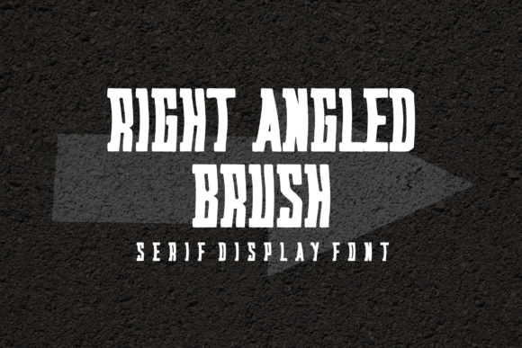Right Angled Brush: A Modern Serif Font for Editorial Design