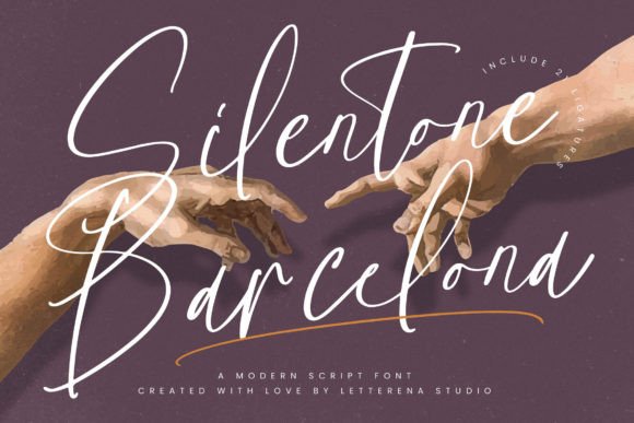 Silentone Barcelona Font for Handmade Creations