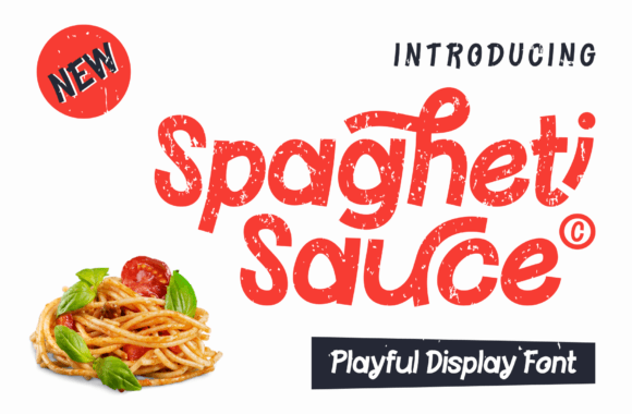 Spagheti Sauce Font Review for Branding Projects
