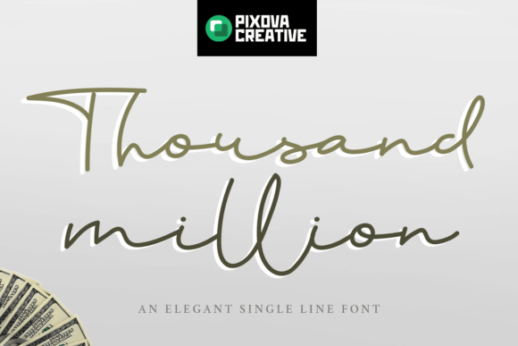 Thousand Million: A Modern Script Font for Digital Branding